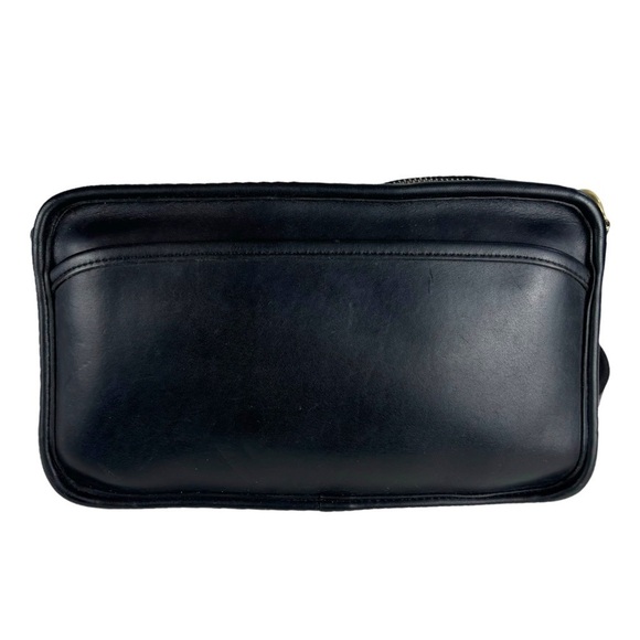 COACH 9974 MULTI ZIP SWINGPACK 90S 1995 BLACK GLOVETANNED LEATHER CROSSBODY BAG - Picture 5 of 13